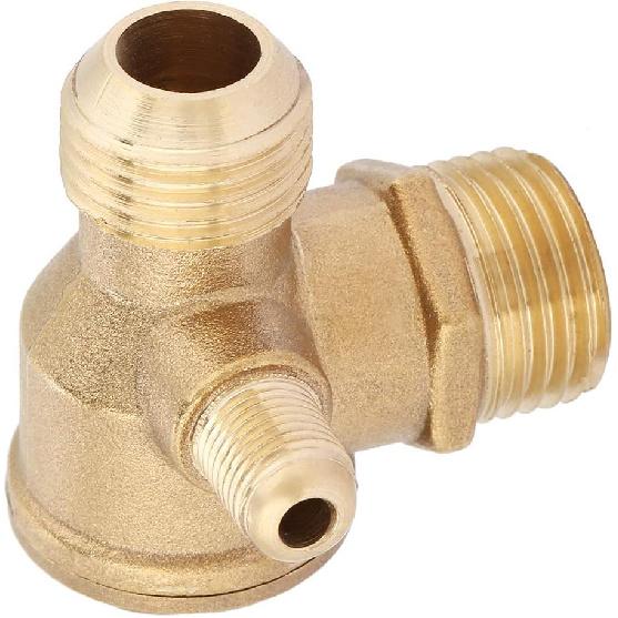 Brass Check Valve,Male Thread 90 Degree Brass Air Compressor Check Valve Spare Parts 20 * 19 * 10mm