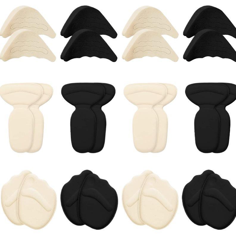 Forefoot Pad & Heel Sticker Set: Anti-Wear, Breathable, Half-Size Cushion with Toe Plug