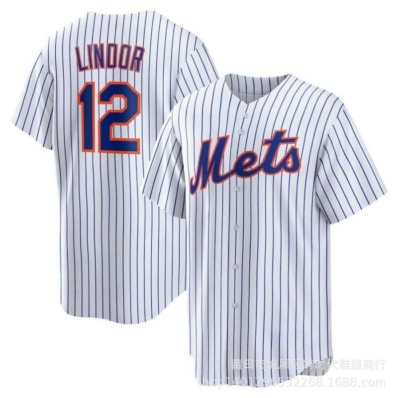 New York Mets Baseball Jersey Adult Team Sports Uniform Embroidered Athletic Shirt Games