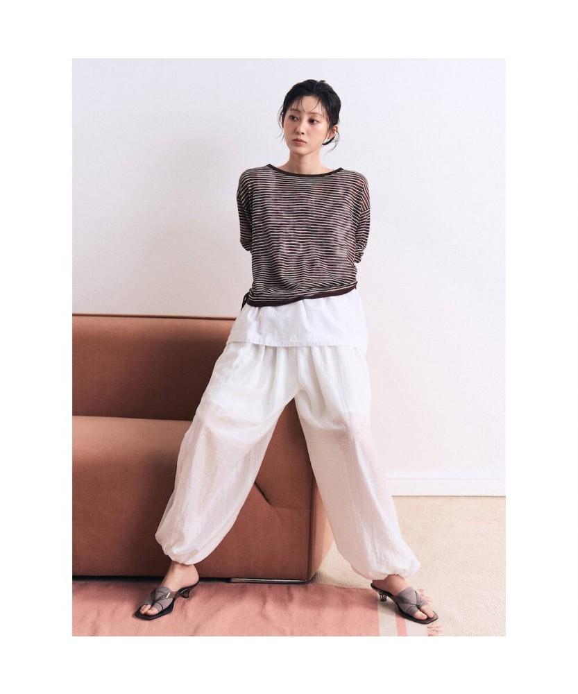 8SECONDS Rayon Harem Pants White