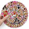 50 Black Cartoon KT Cat Stickers: Cute Sanrio Designs for Phone Cases and Water Cups