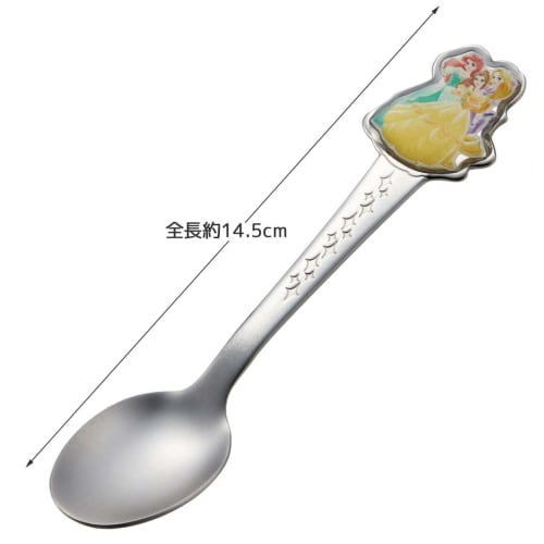 Skater Stainless Steel Die-Cut Spoon for Kids, 3D Design, Disney Princess Design (DSS1C-A)