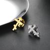 Eastern Orthodox Patriarchal Cross Brooch Electroplated Stainless Lapel Pin