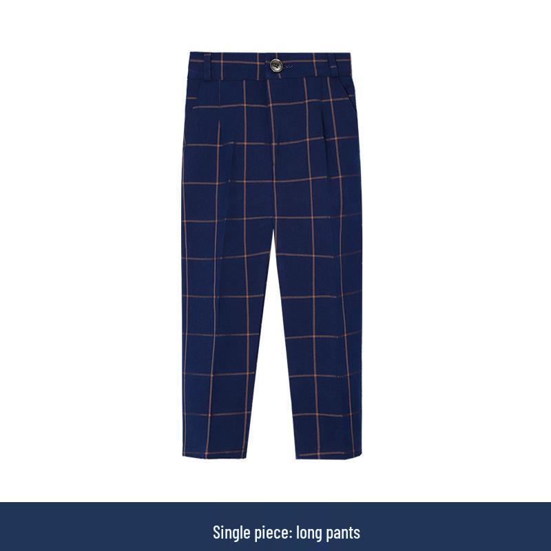Plaid British Style Girls' Uniform Set for Kindergarten & Elementary School