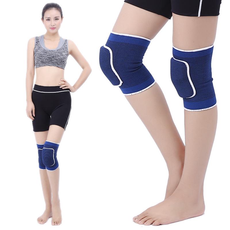 Premium Polyester-Cotton Adult Sports Knee Pads with Anti-Collision Sponge