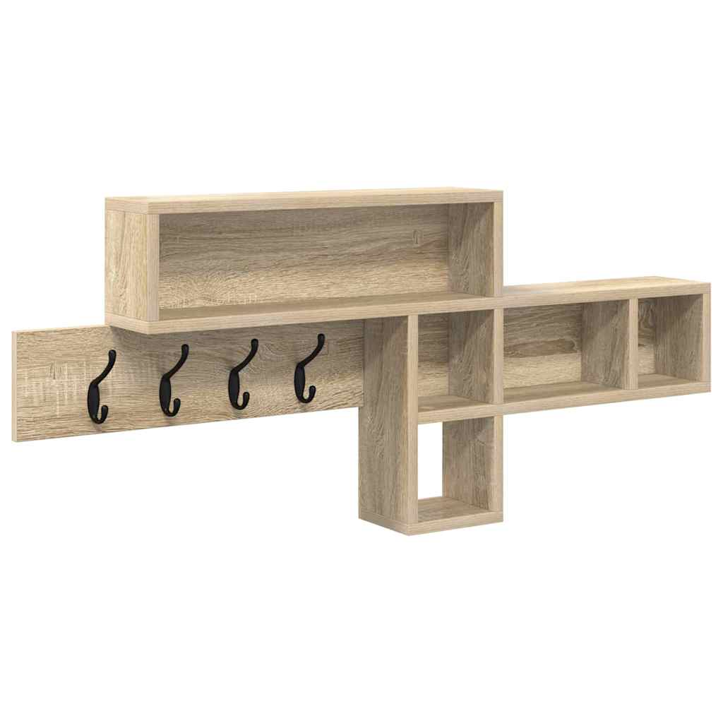 Wall Mounted Nightstand Sonoma Oak 100 x 12 x 43.5 cm