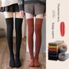 Oberschenkelhohe Stulpen für Frauen Mädchen Gestrickte Lange Über Knie Socken Fußlose Stiefelstrümpfe Winter Warme Oberschenkelhohe Socken Schwarz