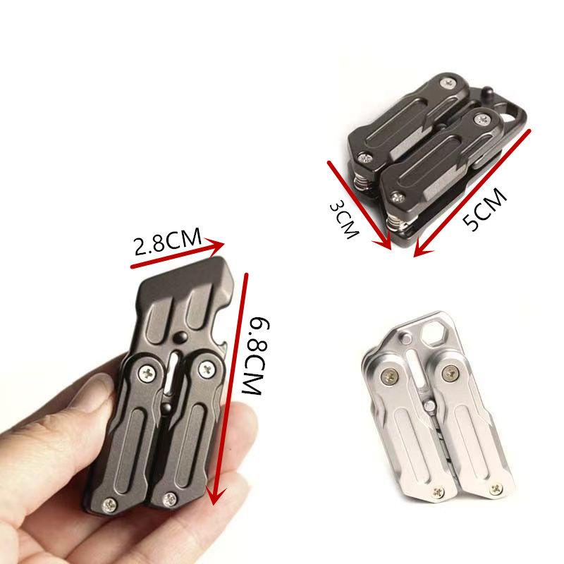 Metall Magnetisk Fidget Mynt EDC Vuxen Multifunktionell Kofot Slider Avstressande Leksak Ångest Stresslindring Gåva