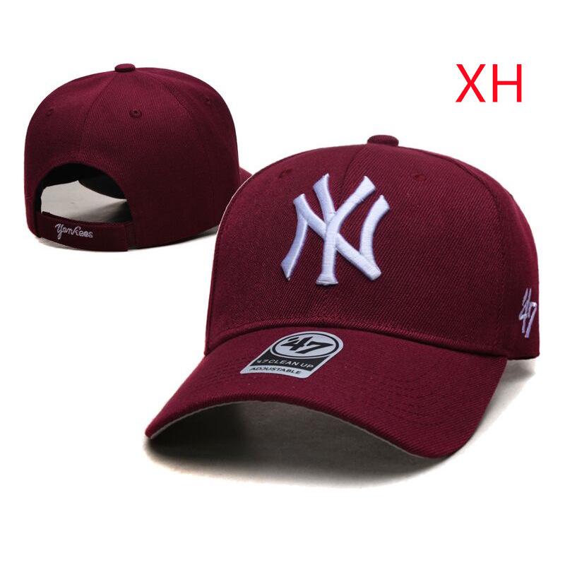 Berretto da baseball unisex 47Brand NY/LA ricamato con visiera rigida - Multicolore