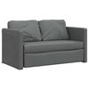 vidaXL Bodensofa mit Schlaffunktion Dunkelgrau 112x174x55 cm Stoff