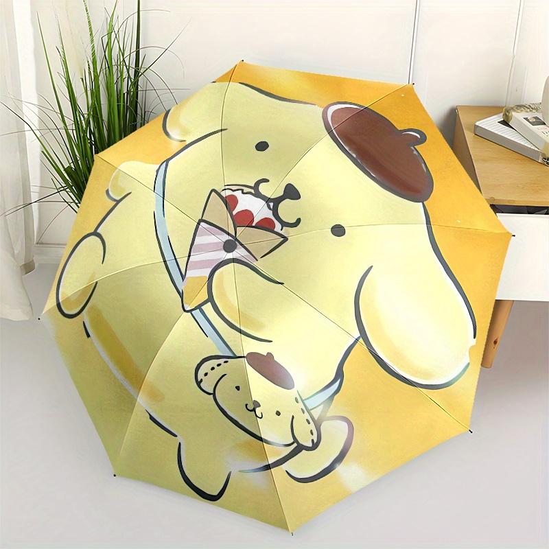 

Pompompurin,Ice Cream Automatic Umbrella-Foldable, Durable 8-Bone Design, Compact and Stylish, Great for Camping, Halloween, Christmas, Moth