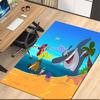 Zig & Sharko Printed Carpetrugfor Office Chair Living Room Bedroom Kitchen Room Decor Gifts