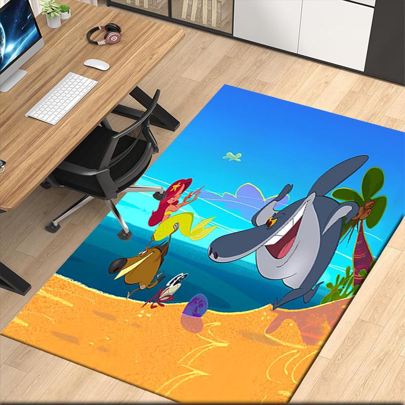 Zig & Sharko Printed Carpetrugfor Office Chair Living Room Bedroom Kitchen Room Decor Gifts