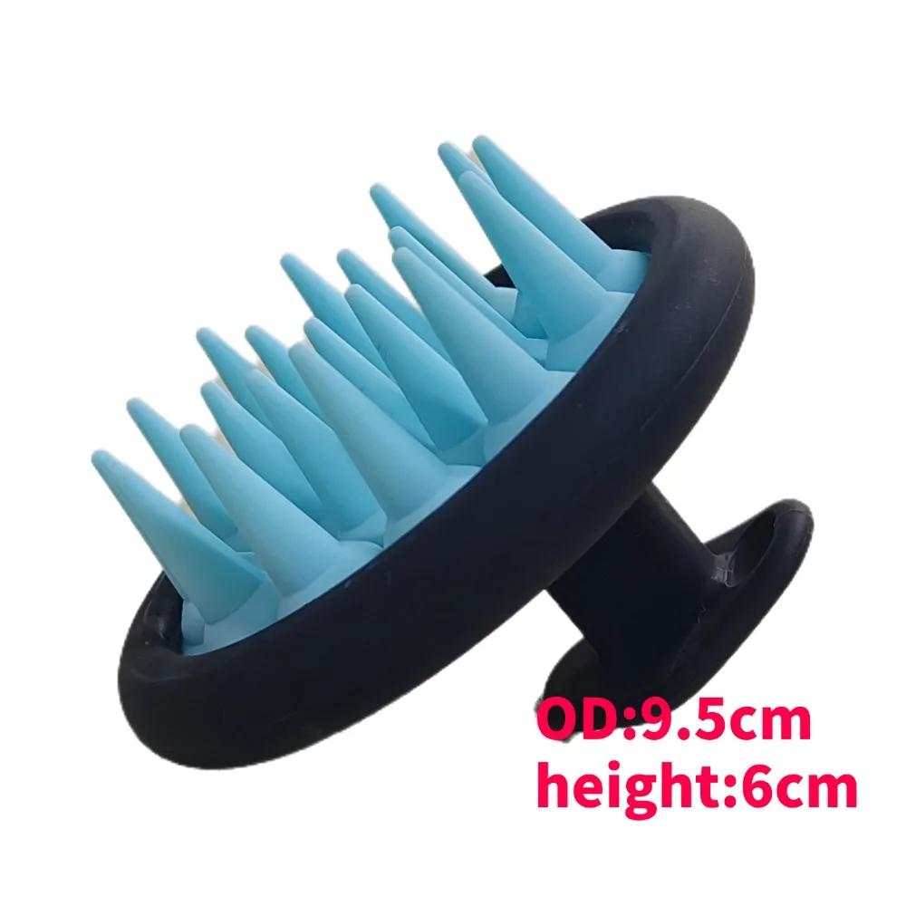 Silicone Shampoo Brush Hair Massager body scrubber Head Scalp Massage Comb Body Massage scrubber Bath Salon Hairdressing Tools