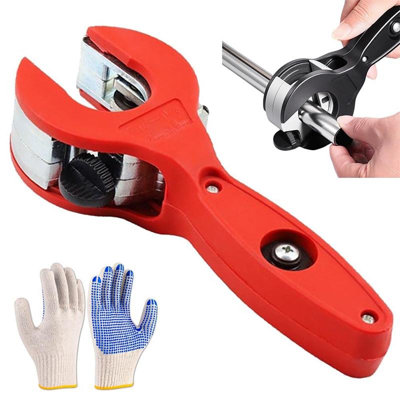 Ratcheting Pipe Cutter Tool, Ratchet-type One-hand Fast Pipe Cutter, Tubing Copper Hand Cutters For Hose Rigid Plastic PVC Metal