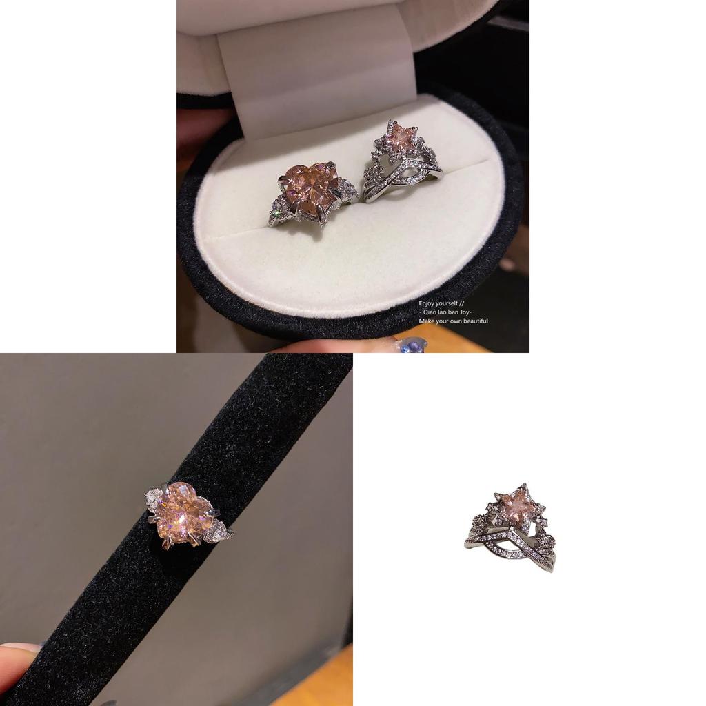 Zirkon Herz Offener Ring Für Damen Mit Zirkonia Schmuck Modeaccessoire