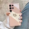 Interwoven Love Printed Pattern Glass Phone Case for Samsung Galaxy S26 S25 S24 S23 S22 S20 fe/plus/Ultra Anti Drop