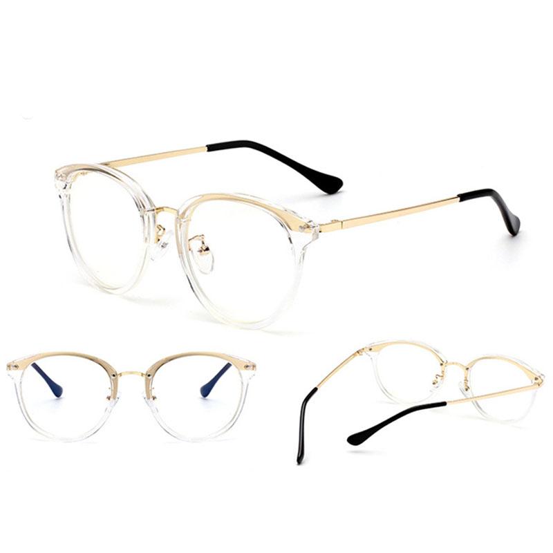 

1.56 Aspherical Lens Optical Glasses TR90 Transparent Frame Round Eye Glasses Made Prescription -0.5 -1.0 -1.5 -2.0 To -6.0 0