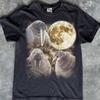 Walrus Howling Moon T-Shirt, Retro Nature Lover Graphic Tee, Ocean Life Shirt