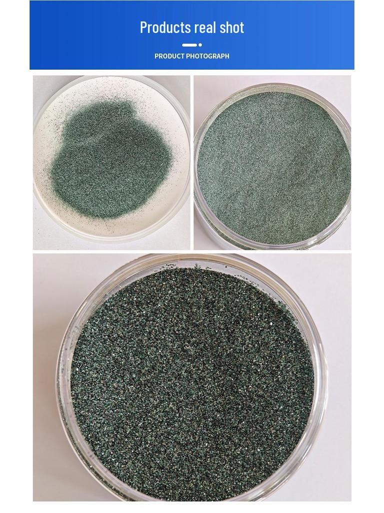 Customized Shanhe Green Silicon Carbide 100#-200# Refractory Material with 99% Purity Alumina Sand