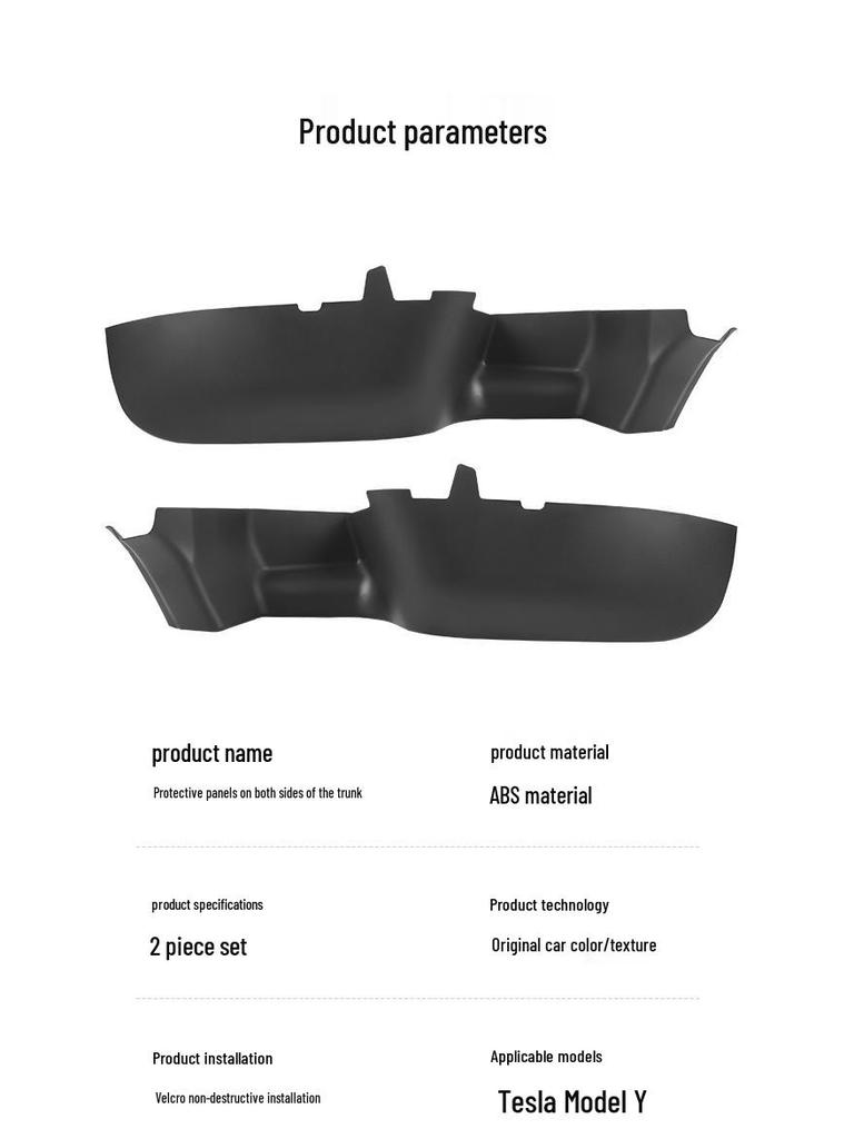 Tesla Trunk and Side Protector Decorative Modification Accessories