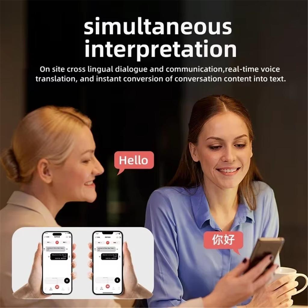 AI Real-time Language Translation Instant Voice Translators Meeting Summary Speech Simultaneous Interpretation Smart Translator