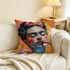 Fashion F-Frida Kahlo Art  Pillow Case Square Double-Sided Sofa Cushion Cover Bedroom Bedside Pillow