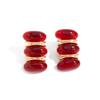 SHIXIN Creative Red Resin Acrylic Stud Earrings for Women Vintage Elliptical Geometric Piercing Earrings New Year Party Jewelry