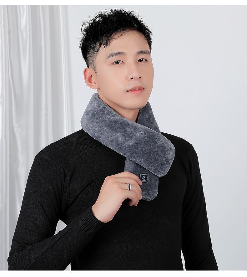 Unisex USB Heated Neck Scarf with Neck Protection & Hot Compress