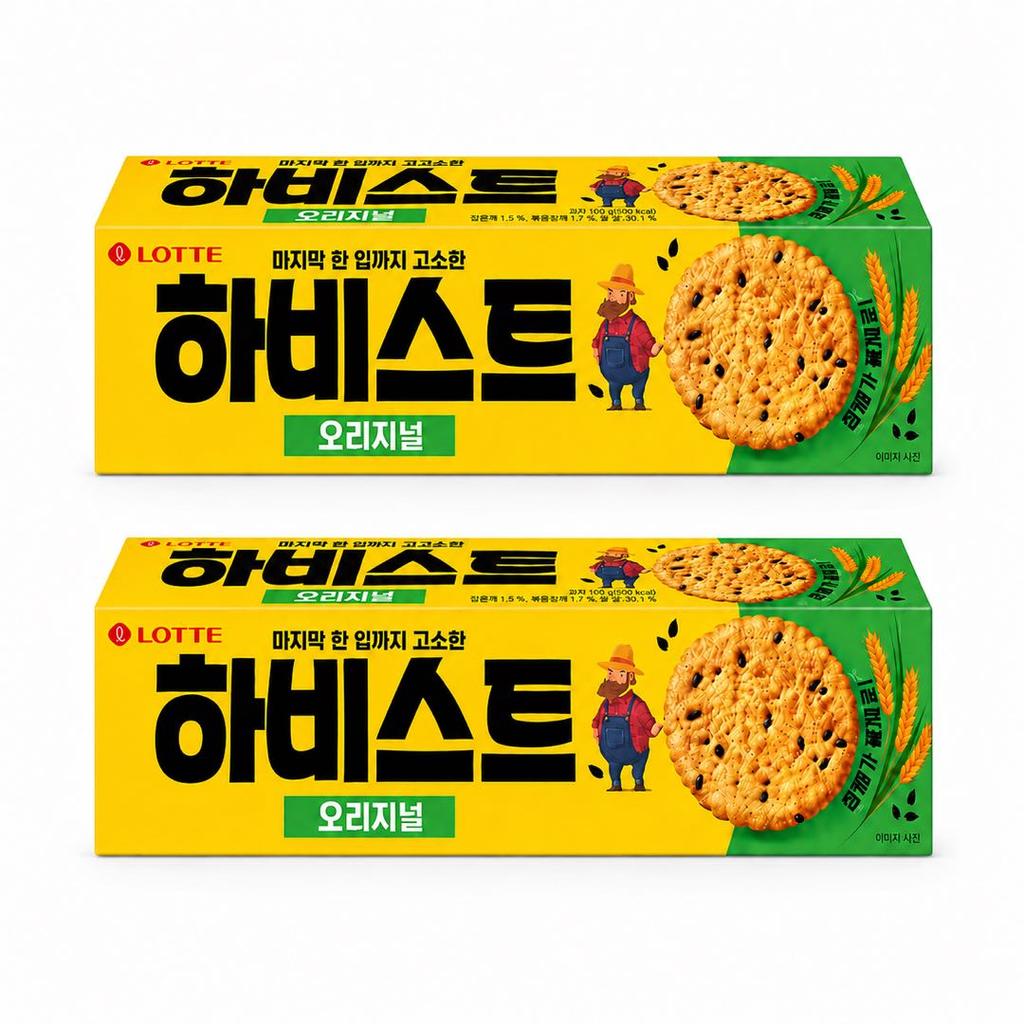 Lotte Harvest Black Sesame Crackers 100g