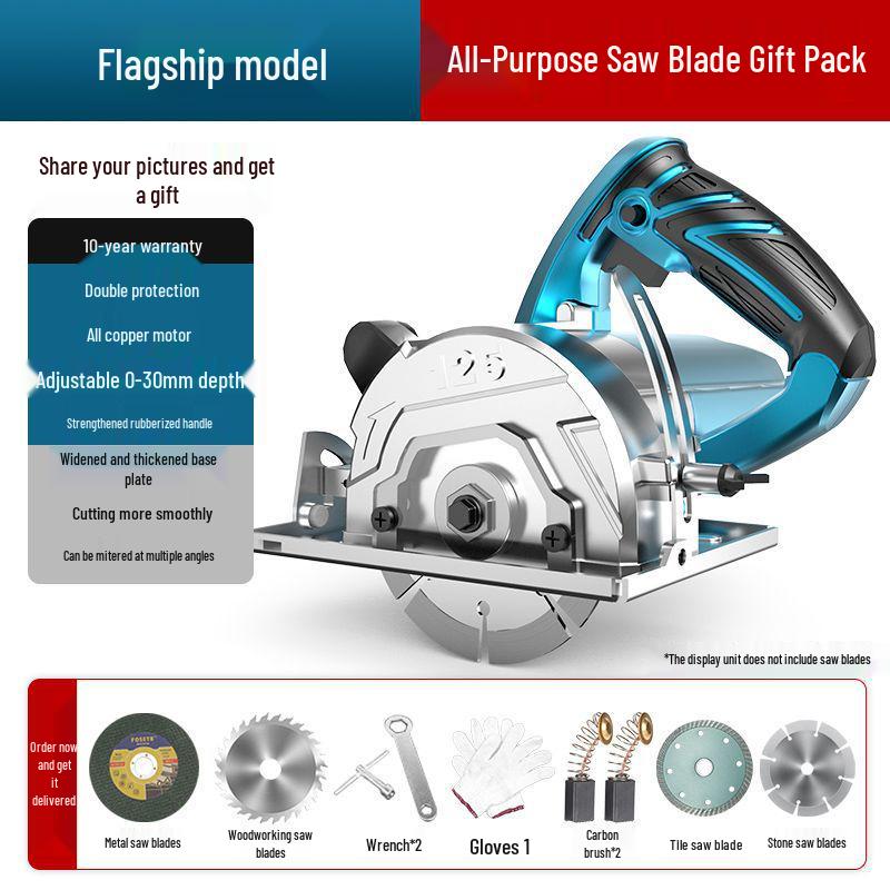 Oupu tragbare elektrische Säge: Vielseitige Schneidemaschine für Holz, Fliesen, Stein, Metall und Marmor