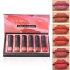 6-Piece Matte Lipstick Set In 6 Stunning Shades - Non-Drying, Non-Sticky Formula for All-Day Comfort