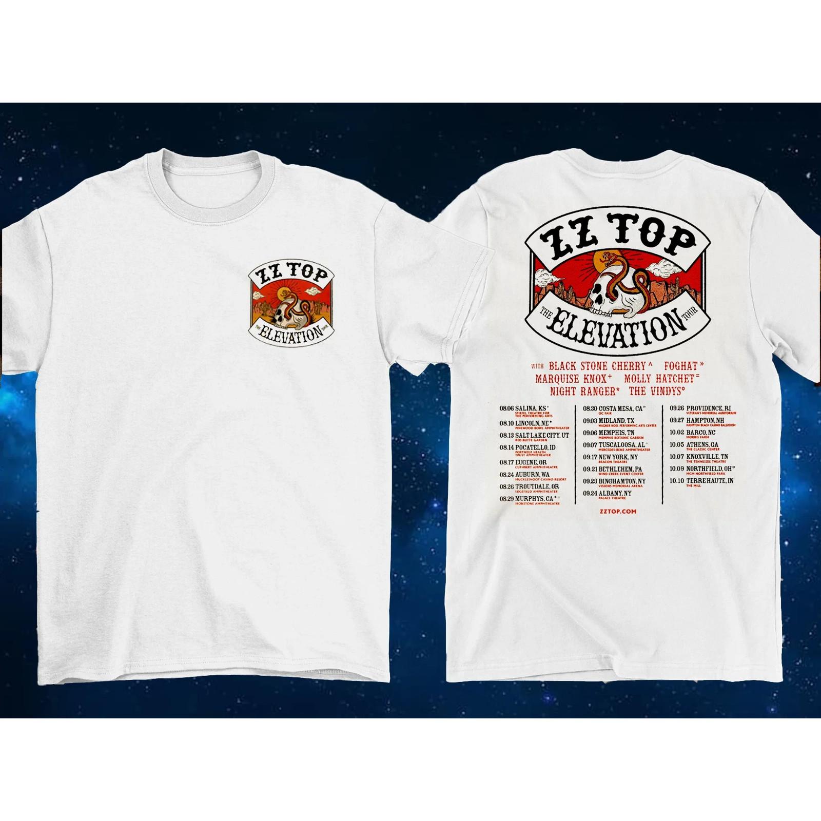 ZZ Top 2026 Tour The Elevation T-Shirt Heavy Cotton Gift For Fans XXXXL