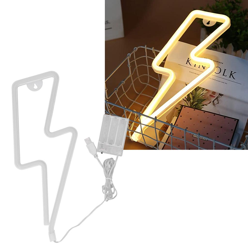 LED Neon Signs Light Night Decorative Lamp USB Battery for Wall Decor Room Decorations
