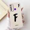 For Realme 5i RMX2030 6i RMX2040 Cover For Realme 6i Case Simple Fashion Letters A-Z Pattern Design Silicone Shockproof Bumper