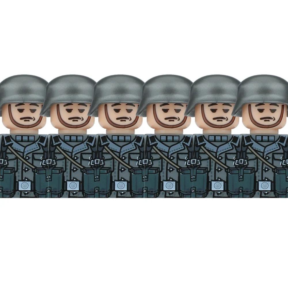 

Військові німецькі солдати Другої світової війни Фігурки Шолом Будівельні блоки Армія Піхоти Воїн Навідник Броня Гармата Жилет Зброя Цеглинки Іграшки