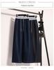 Plus Size Elastic Waist Wide-Leg High-Waisted Floor-Length Jeans for Women