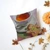 CCookie Cushion Cover Washable Linen Pillowcase Soft  for Daily Sofa Bed Home Room Decor