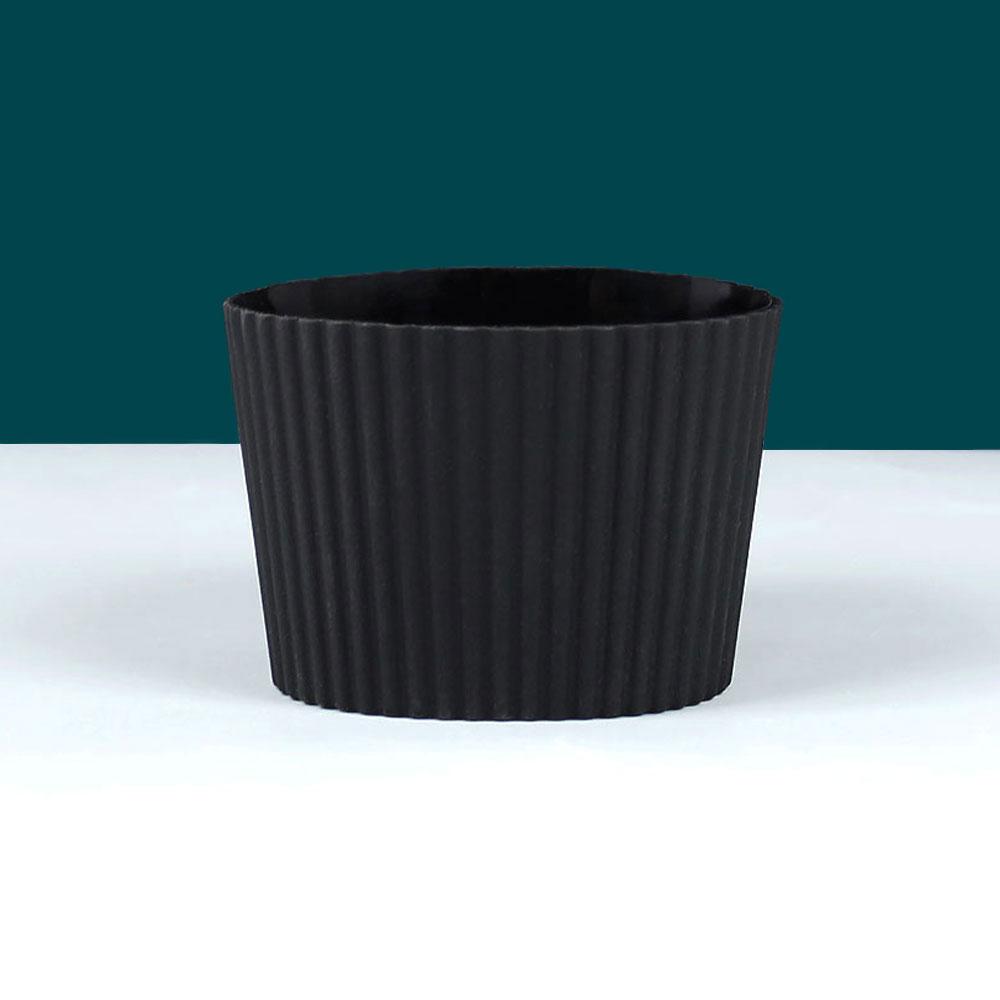 Silicone World Silicone Anti scalding Anti Slip Coffee Cup Cover Universal Tapered Thread Cup Sleeve Mug Ceramic Glass Cup Cover