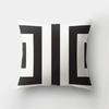 Simple Yellow Black Geometric Cushion Cover For Sofa Wave Line Square Pillow Case Letter Pillowslip Household Home Decor