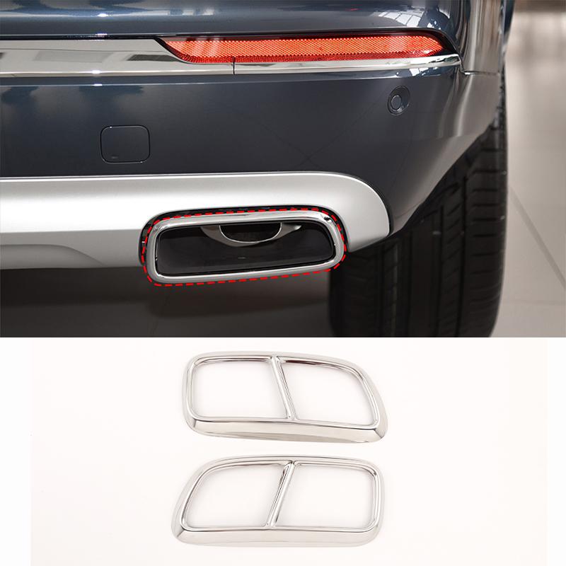 

Хвостовая труба из нержавеющей стали, модифицированная накладка для Volvo XC90 S60 V60 2014-украшение выхлопных труб автомобиля For XC90 2015-2019sis