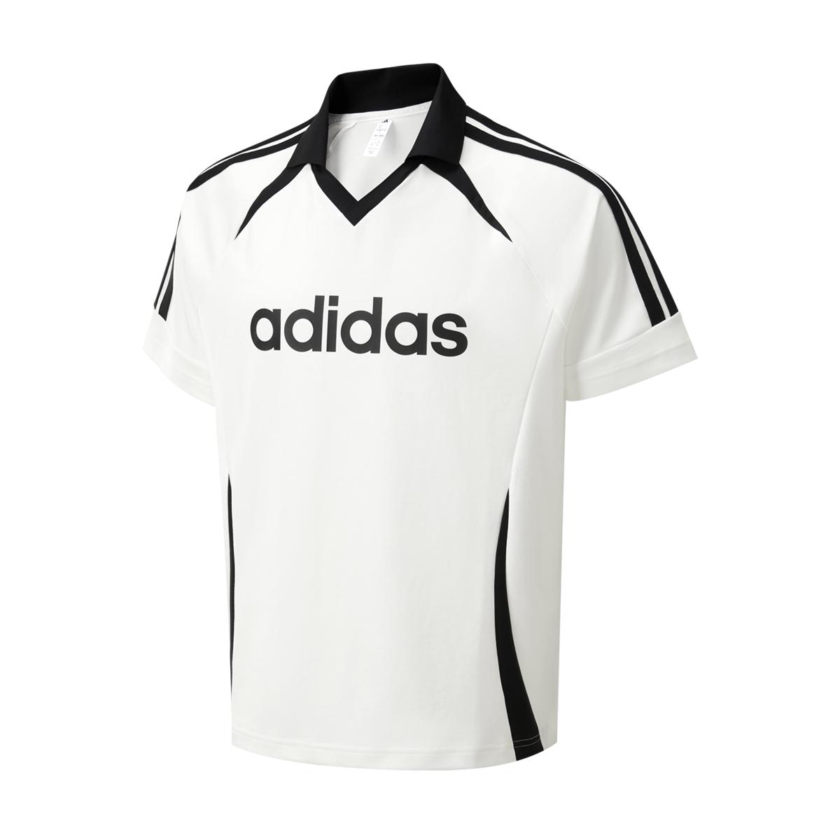 Adidas Striped V-Neck Pullover Short Sleeve T-Shirt Men Tops KY2145 L
