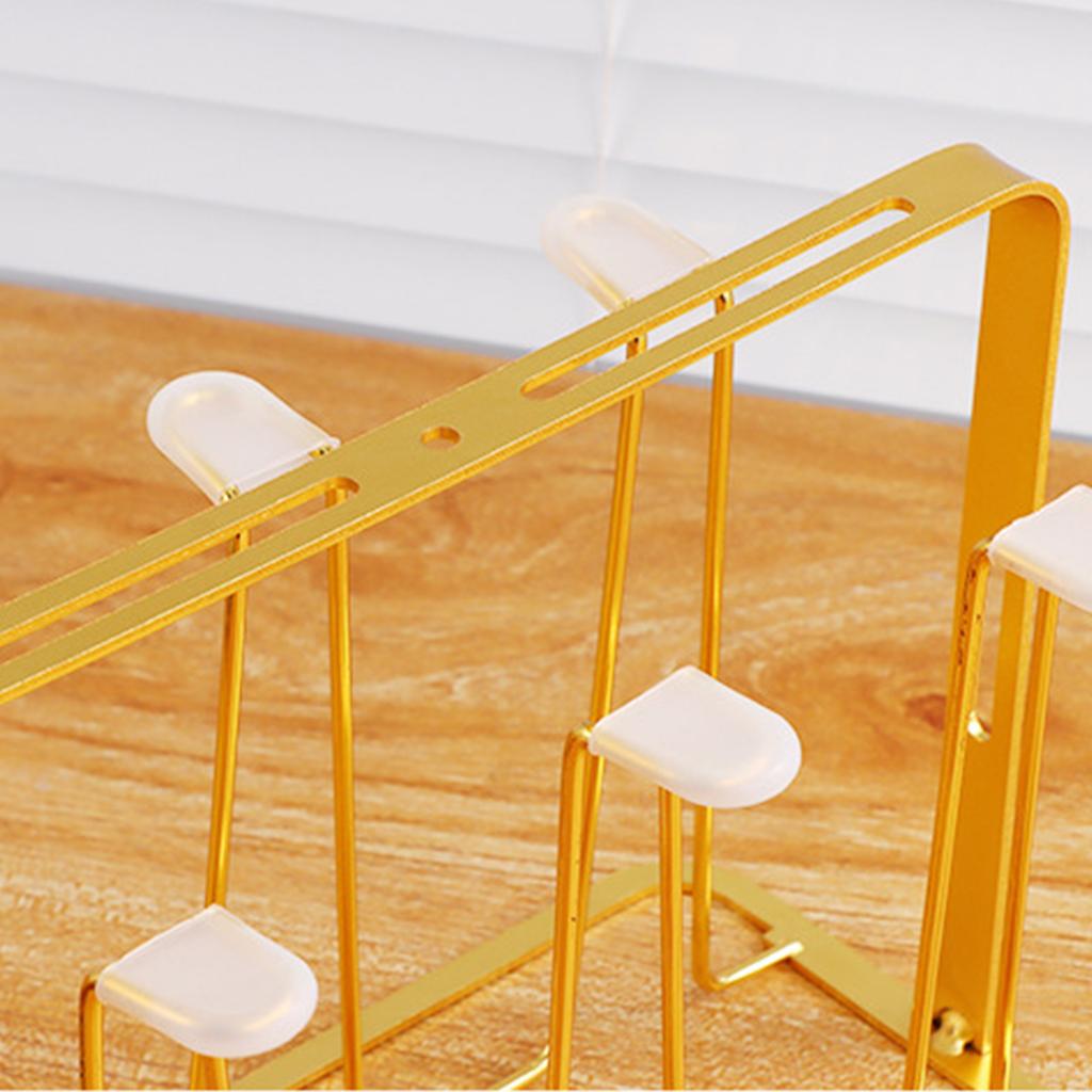 Fashionable Designs Glass Cup Holder with Drainage Functional for Home and Kitchen and Dining Room Organization