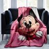 1pc Mickey Mouse Pink Blanket Home Decor, Couch Throw, Outdoor, Gift for All Occasions, Flannel Coverlet, Bedroom, Living Room, Travel