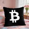 Bitcoin Btc Logo Cool Cushion Cover Square Short Plush Pillow Case Living Room Sofa Home Decor Funda X
