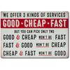 US Mechanic Garage Vintage Retro Tin Sign Door Wall Decor Metal Bar Pub Poster