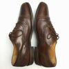 Vintage Mezlan Semi Brogue Cap Toe Business Shoes Brown Size 8W / 26.0cm(USED)