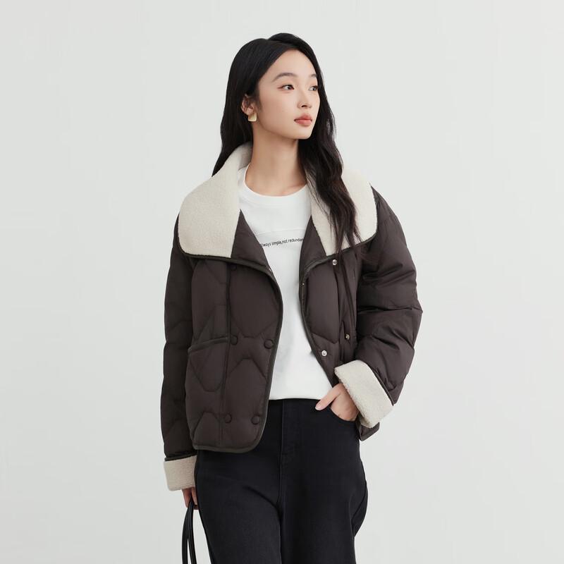 Elva' Island Women's Winter Lapel Down Jacket