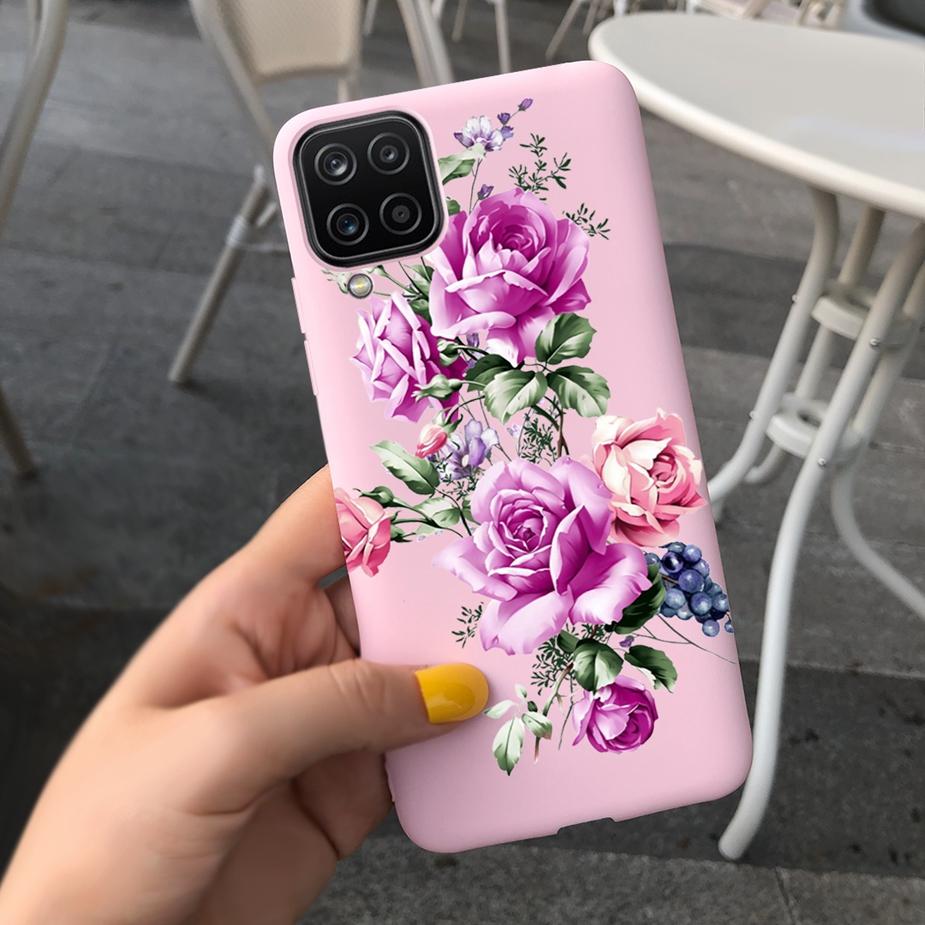 Für Samsung Galaxy A12 Hülle M12 F12 Cue Süßigkeiten Bemalte Abdeckung Weiche Silikon Handyhülle Für Samsung A12 M 12 GalaxyA12 Coque Bumper