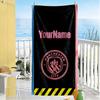 Manchester City Customize Text Beach Towel Soft Durable Quick-Dry Portable for SwimmingBeachCamping Travel Beach AccessoriesGym